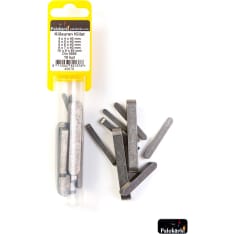 Fire tip Wedge wedges 4x4x40 mm 5x5x40 mm 6x6x40 mm 8x7x40 mm 10x8x60 mm Din 6885 10 pcs