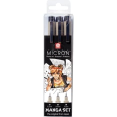 Sakura Pigma Micron Manga 3-setti kuitukärkikynä