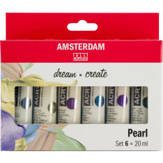 Amsterdam Pearl 6x20ml acrylic paint set