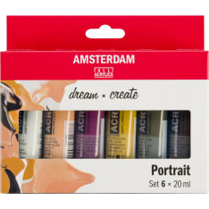 Amsterdam Portrait 6x20ml acrylic paint set