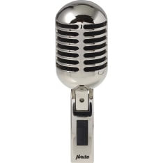 Alecto UDM-60 retro-mikrofoni kromi