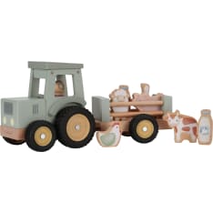 Little Dutch Little Farm puinen traktori ja peräkärry