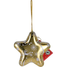 Becky's Tähti/Kuusi peltiriipus suklaatäytteellä