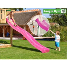 Jungle Gym pinkki 2,65 m pitkä liukumäki