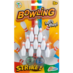 Grafix Pocket Bowling Set minikeilaussetti marmorikuulilla
