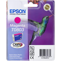 Epson T0803 Magenta mustache pattern