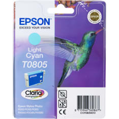 Epson T0805 Light Cyan mustache pattern