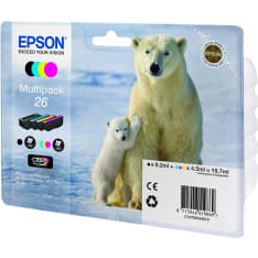Epson T26 Multipack mustepatruuna