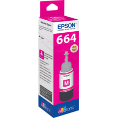 Epson 664 EcoTank magenta mustepullo
