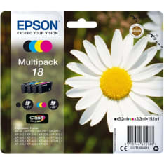 Epson 18 Black + Tri-Color Multipack mustepatruuna