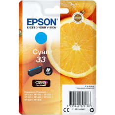 Epson 33 Cyan mustache pattern