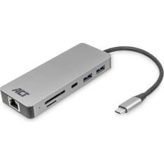 ACT Usb-c 4k docking station for 1 hdmi monitor, ethernet, usb-c, usb-a