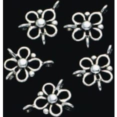 Metallic flower, 5 st/pack