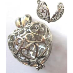 Farnia 18x24 mm platina sydänriipus