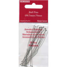 Jewerly pin 70mm, 20st/bag, nickel free