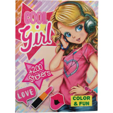 Fashion Color Cool Girl coloring book