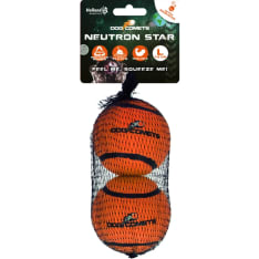 Dog Comets Neutron orange 2-pack dog ball