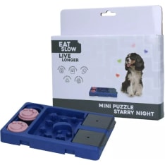 Eat Slow Live Longer Mini Puzzle Starry Night dog activation game