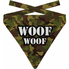 Plenty woof army m koiran bandana