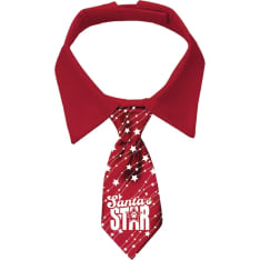 Plenty Xmas Santa's Stars Dog XL tie