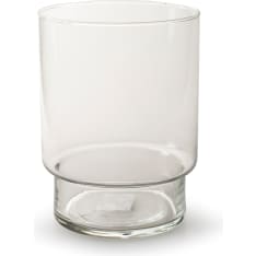 Jodeco Straight clear glass vase