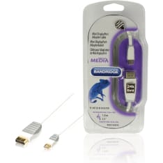 Bandridge 1 m Mini DisplayPort - DisplayPort kaapeli
