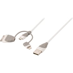 Bandridge BBM39410W10 USB A Uros - Micro B-Uros 1.00 m Synkronointi- ja Latauskaapeli