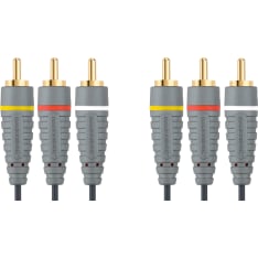 Bandridge BVL5310 3x RCA Uros - 3x RCA Uros 10,0 m Komposiittivideokaapeli