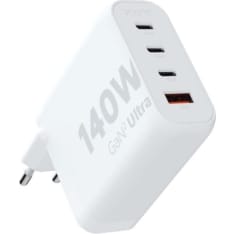 Xtorm 140W GaN2 Ultra 3xUSB-C/USB-A valkoinen seinälaturi