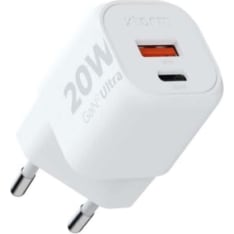 Xtorm 20W GaN2 Ultra USB-C PD/USB-A valkoinen seinälaturi