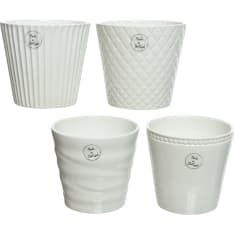 Everlands White Flowerpot