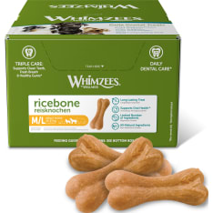 Whimzees Ricebone L, 60 g, bulk dog chew