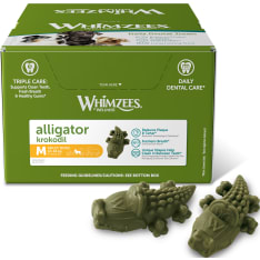 Whimzees Alligator M, 30 g, bulk koiran puruluu