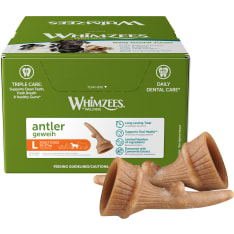 Whimzees Occupy Antler L, 60 g, bulk dog chew