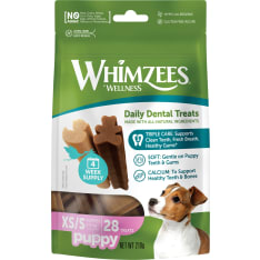Whimzees Puppy XS/S, 28 kpl, 210 g MP koiran puruluu