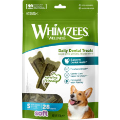 Whimzees Soft Value bags S, 28 stk, 420 g MP koiran puruluu