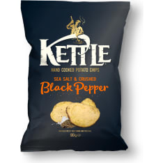 Kettle Sea Salt & Crushed Pepper 130g perunalastut