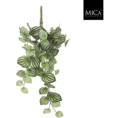 Mica Peperomia 58x20x14cm hanging artificial plant