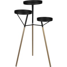 Mica Piccolo 44x42x74cm musta sivupöytä