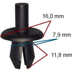 C842095 Verhoilukiinnike 25kpl