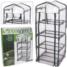H&S ProGarden 4-hyllyinen kasvihuone