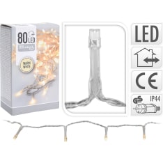 H&S 80-osainen lämminvalkoinen LED-ulkovalosarja