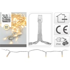 H&S 240-osainen lämminvalkoinen LED-ulkovalosarja