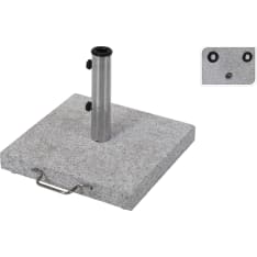 Umbrella parasol stand on wheels
