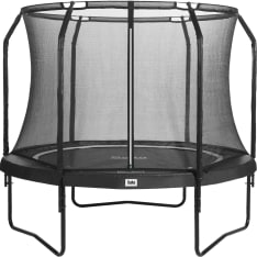 Salta Premium Black Edition Ø251 cm 54 jousta trampoliini turvaverkolla