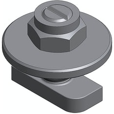 VDV Hammerhead Bolt M8X20+LOCK NUT 100kpl tasakatto aurinkopaneelikiinnike lukitsin