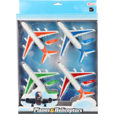 Planes & Helicopters 4 kpl matkustajalentokone