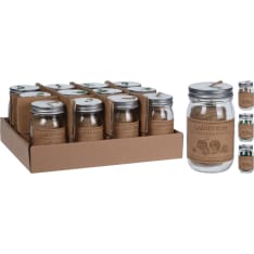 KM 50 m jute twine in glass jar