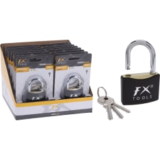 Fx Tools 50mm black padlock