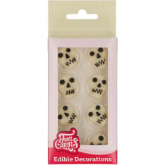 FunCakes Sugar Paste Decorations Skulls Set/8